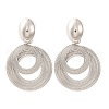 Silver Needle Silver Earrings Fashion Metal Earrings Simple Design Earrings TV7290-2-1