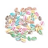 Printed Cowrie Shell Beads SHEL-X0004-02-1