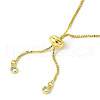 5Pcs Rack Plating Adjustable Brass Slider Bracelet Making MAK-FS0001-03G-3