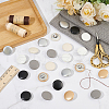 WADORN® 36Pcs 6 Colors Aluminum Snap Buttons FIND-WR0011-57B-5
