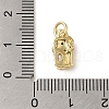 Brass Micro Pave Clear Cubic Zirconia Pendants KK-R162-017C-G-3