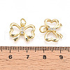 Brass Micro Pave Cubic Zirconia Pendants KK-N257-44G-3