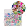 Baking Painted Crackle Glass Pendants HJEW-TA0001-03P-5