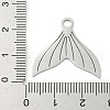 Non-Tarnish 304 Stainless Steel Pendants STAS-B056-10P-06-3