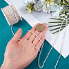 Plastic Pearl Bead Cup Chains CH-WH0013-01A-S-3