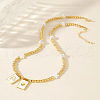 Brass & Imitation Pearl Faith Pendant Necklaces YX9941-2-1