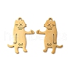 Ion Plating(IP) 304 Stainless Steel Pendants STAS-H212-31G-1