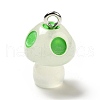 Spray Painted Luminous Resin Pendants RESI-A017-05B-2