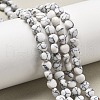 Synthetic Howlite Beads Strands G-C179-A6mm-19-1