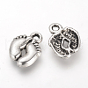 Tibetan Style Alloy Charms X-TIBE-Q070-15AS-RS-1