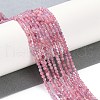 Natural Pink Tourmaline Beads Strands G-N342-33-2