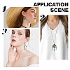 SUNNYCLUE 60Pcs 15 Style Tibetan Style Alloy Chandelier Components Links TIBE-SC0001-73-6
