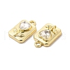 Glass Rectangle with Heart Pendants PALLOY-E024-30LG-01-2