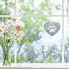 Waterproof PVC Colored Laser Stained Window Film Adhesive Stickers DIY-WH0256-090-7