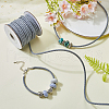 SUNNYCLUE 1 Roll 10M Round Braided Cowhide Cords WL-SC0001-03C-4