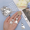 16 Pairs 8 Styles Blank Glass Dome Dangle Earrings EJEW-AB00007-4