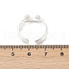 925 Sterling Silver Adjustable Cuff Rings for Women RJEW-G351-02S-5