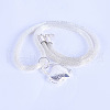 Heart Alloy Pendant Necklaces for Women FS-WG9D739-01-4