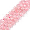 Natural Rose Quartz Beads Strands G-N327-08J-1