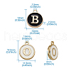 Double-sided Alloy Enamel Charms ENAM-TA0001-04-8