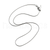Ion Plating(IP) Adjustable 304 Stainless Steel Snake Chain Necklaces NJEW-K270-01P-2