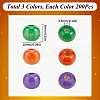 SUNNYCLUE 600Pcs 3 Colors Dyed Natural Wood Beads WOOD-SC0001-82A-2