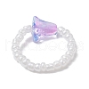 Glass Beaded Stretch Rings RJEW-JR00823-5