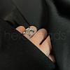 201 Stainless Steel Adjustable Cuff Rings for Women FS-WGDC2FB-01-1