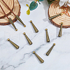 SUPERFINDINGS 10Pcs Alloy Cord Ends FIND-FH0009-40AB-5