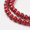 Natural Red Jasper Bead Strand G-G680-47-3