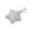 Brass Micro Pave Cubic Zirconia Pendants KK-A228-03P-2
