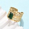 304 Stainless Steel Cuff Rings for Women RJEW-H246-03G-01-3