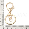 (Defective Closeout Sale: Scratched) Rack Plating Iron Alloy Lobster Claw Clasp Keychain FIND-XCP0002-76RG-3