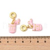 Brass Enamel European Dangle Charms KK-FZC0001-02B-G-3