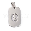 Non-Tarnish 304 Stainless Steel Pendants STAS-O127-B09-2