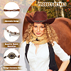 SUPERFINDINGS 6Pcs 6 Style Imitation Leather Southwestern Cowboy Hat Belt FIND-FH0006-59-3