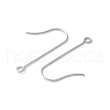 316 Surgical Stainless Steel Earring Hooks STAS-Z124-02B-P-2