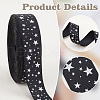   25 Yards Polyester Star Print Grosgrain Ribbon OCOR-PH0004-09-4