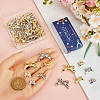 SUNNYCLUE 60Pcs 6 Colors Rack Plating Alloy Connector Charms FIND-SC0011-09A-3