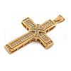 304 Stainless Steel Rhinestone Pendants STAS-G346-51G-2