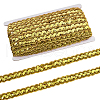 Sparkle Wave Pattern Metallic Polyester Lace Ribbon OCOR-WH0047-73A-05-1