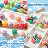 SOFPLATE 50pcs Opaque Acrylic Beads OACR-SP0001-10-6