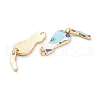 Cat Shape Alloy Enamel Pendants & Dangle Earring Making Kits ENAM-M044-21LG-B-2