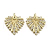 Brass Micro Pave Cubic Zirconia Pendants KK-U060-12G-1