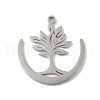 304 Stainless Steel Pendants STAS-V016-21P-1
