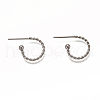 304 Stainless Steel Stud Earring Findings STAS-L252-001P-1