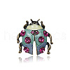 Ladybug Alloy Enamel Pin Brooch PW-WG52483-01-1