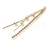 Brass Micro Pave Clear Cubic Zirconia Big Pendants KK-B135-02G-2