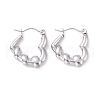 Non-Tarnish 304 Stainless Steel Heart Hoop Earrings for Women EJEW-G293-20P-1