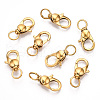304 Stainless Steel Swivel Lobster Claw Clasps STAS-R065-10G-1